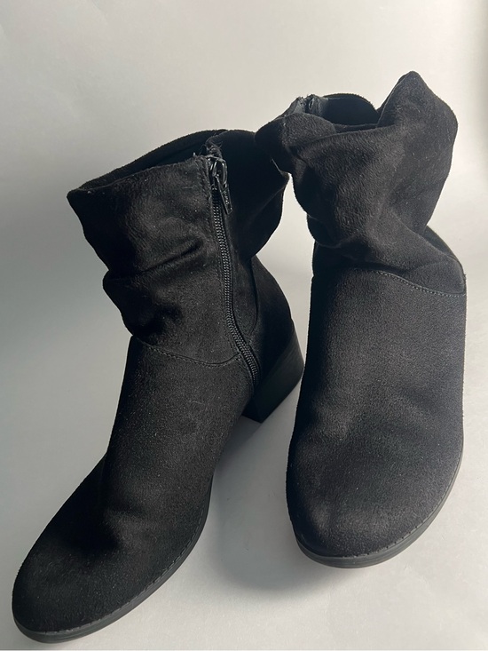 Maurices Shoes - Maurices Cassidy Faux Suede Slouch Sid Zip Boots Women's Size 8 Black